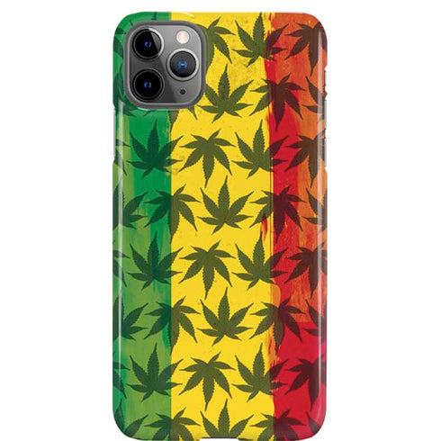 Marijuana Rasta Pattern iPhone 11 Pro Max Lite Case