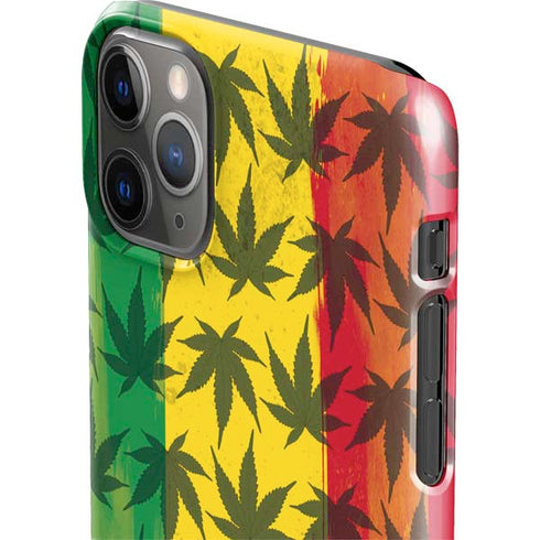 Marijuana Rasta Pattern iPhone 11 Pro Max Lite Case