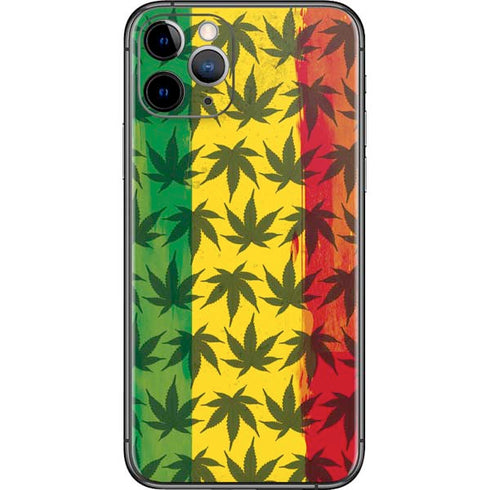 Marijuana Rasta Pattern iPhone 11 Pro Skin