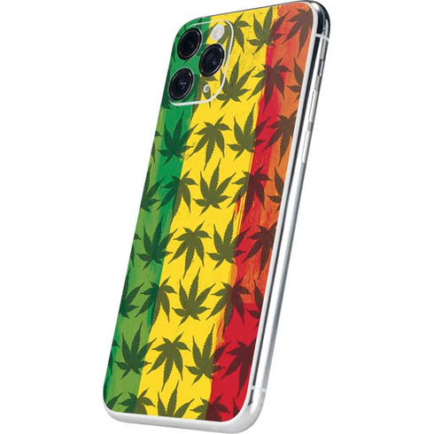 Marijuana Rasta Pattern iPhone 11 Pro Skin