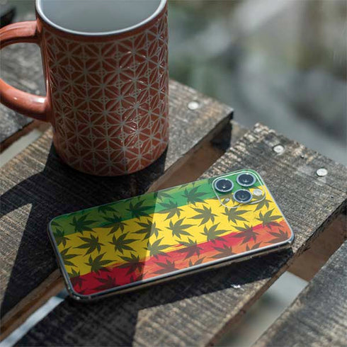 Marijuana Rasta Pattern iPhone 11 Pro Skin