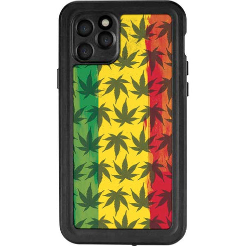 Marijuana Rasta Pattern iPhone 11 Pro Waterproof Case