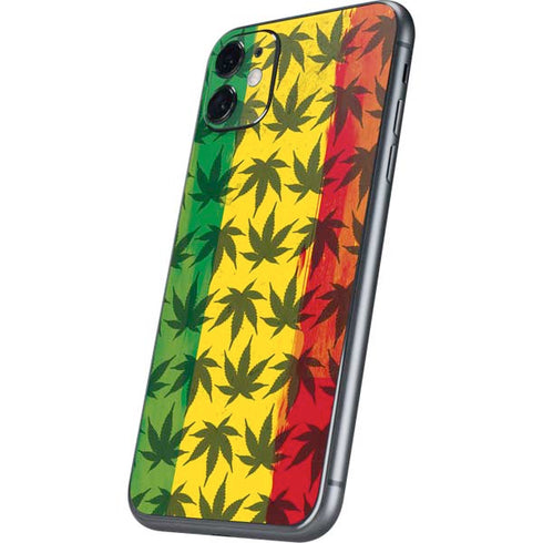 Marijuana Rasta Pattern iPhone 11 Skin