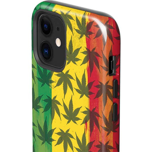 Marijuana Rasta Pattern iPhone 12 Impact Case