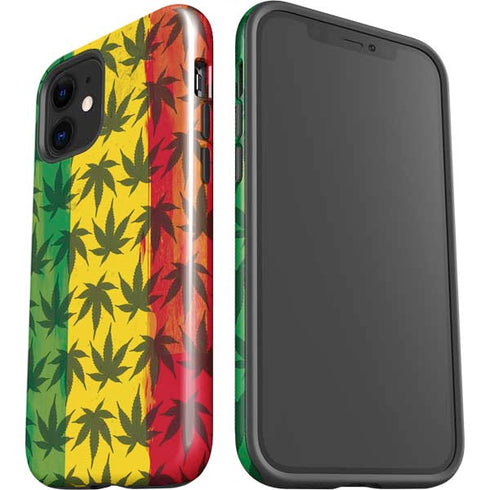 Marijuana Rasta Pattern iPhone 12 Impact Case