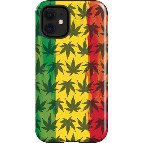 Marijuana Rasta Pattern iPhone 12 Mini Impact Case
