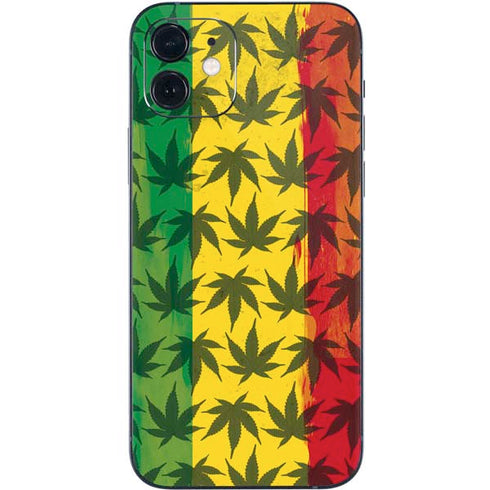 Marijuana Rasta Pattern iPhone 12 Mini Skin