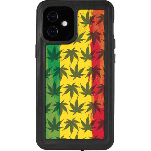 Marijuana Rasta Pattern iPhone 12 Mini Waterproof Case