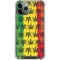 Marijuana Rasta Pattern iPhone 12 Pro Clear Case