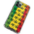Marijuana Rasta Pattern iPhone 12 Pro Clear Case