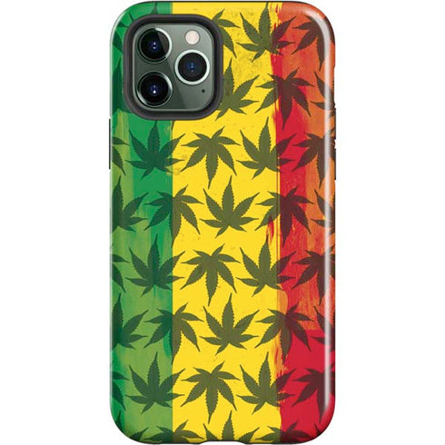 Marijuana Rasta Pattern iPhone 12 Pro Impact Case