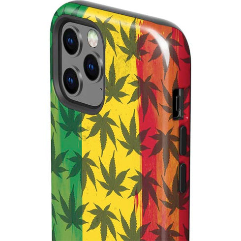 Marijuana Rasta Pattern iPhone 12 Pro Impact Case
