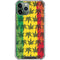 Marijuana Rasta Pattern iPhone 12 Pro Max Clear Case
