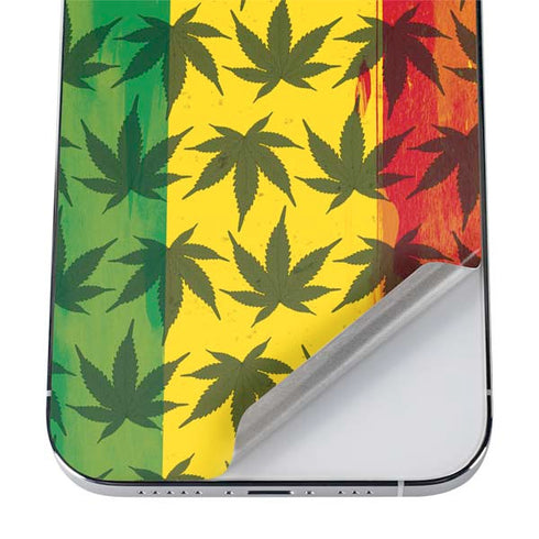 Marijuana Rasta Pattern iPhone 12 Pro Skin