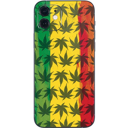 Marijuana Rasta Pattern iPhone 12 Skin
