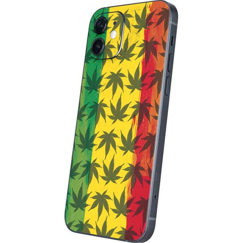 Marijuana Rasta Pattern iPhone 12 Skin