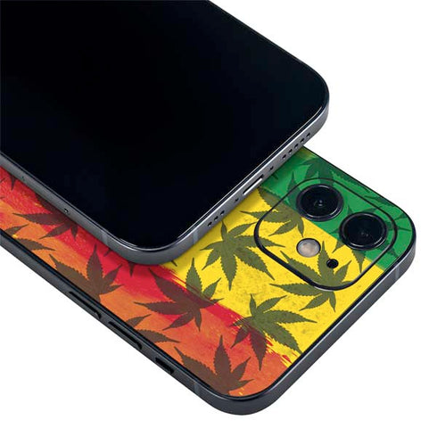 Marijuana Rasta Pattern iPhone 12 Skin
