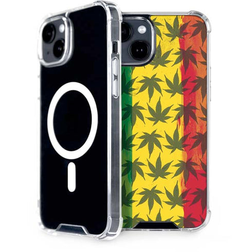 Marijuana Rasta Pattern iPhone 13 MagSafe Case