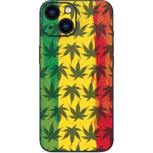 Marijuana Rasta Pattern iPhone 13 Mini Skin