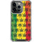 Marijuana Rasta Pattern iPhone 13 Pro Clear Case