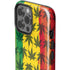 Marijuana Rasta Pattern iPhone 13 Pro Max Impact Case