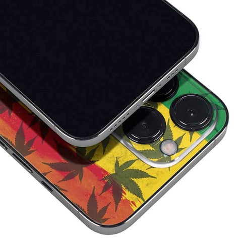 Marijuana Rasta Pattern iPhone 13 Pro Max Skin