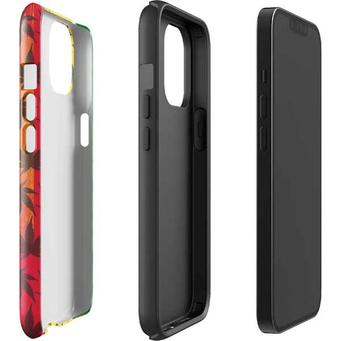 Marijuana Rasta Pattern iPhone 14 Plus Impact Case
