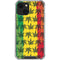 Marijuana Rasta Pattern iPhone 14 Plus Clear Case