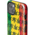Marijuana Rasta Pattern iPhone 15 Impact Case