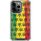 Marijuana Rasta Pattern iPhone 14 Pro Clear Case