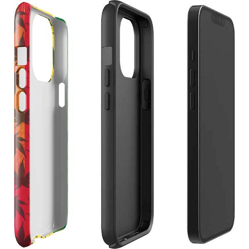 Marijuana Rasta Pattern iPhone 14 Pro Impact Case