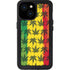 Marijuana Rasta Pattern iPhone 15 Waterproof Case
