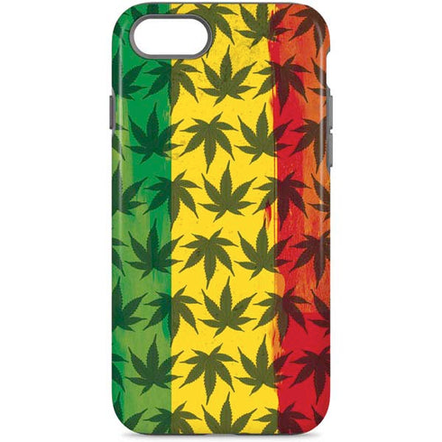 Marijuana Rasta Pattern iPhone 8 Pro Case
