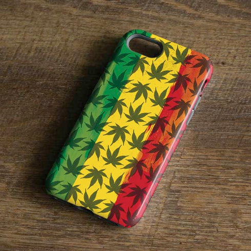 Marijuana Rasta Pattern iPhone 8 Pro Case
