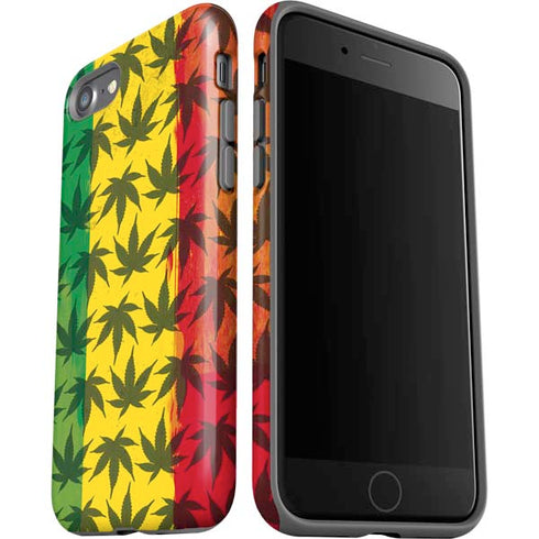 Marijuana Rasta Pattern iPhone SE (2nd & 3rd Gen) Pro Case