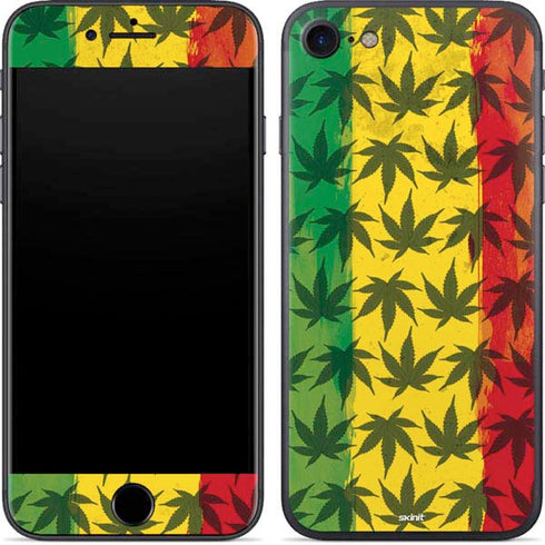 Marijuana Rasta Pattern iPhone SE (2nd & 3rd Gen) Skin