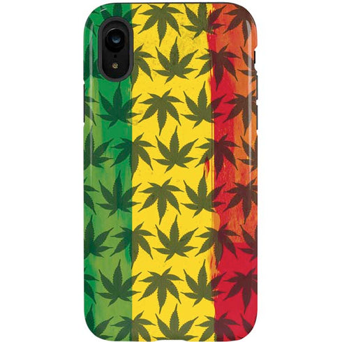 Marijuana Rasta Pattern iPhone XR Pro Case