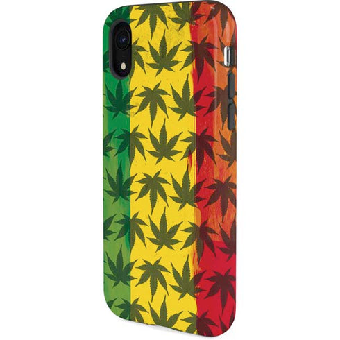 Marijuana Rasta Pattern iPhone XR Pro Case