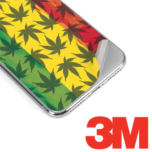 Marijuana Rasta Pattern iPhone XS Max Skin