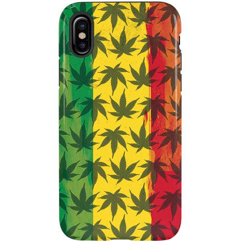 Marijuana Rasta Pattern iPhone XS Pro Case