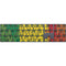 Marijuana Rasta Pattern Magic Keyboard with Numeric Keypad Skin