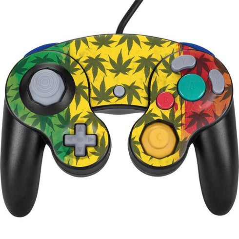 Marijuana Rasta Pattern Nintendo GameCube Controller Skin