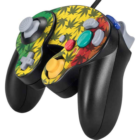 Marijuana Rasta Pattern Nintendo GameCube Controller Skin