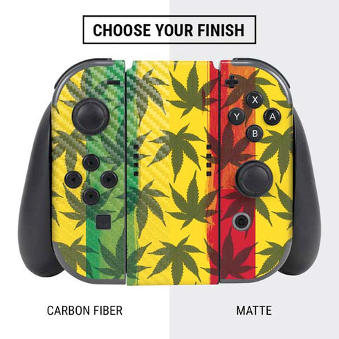 Marijuana Rasta Pattern Nintendo Switch Bundle Skin