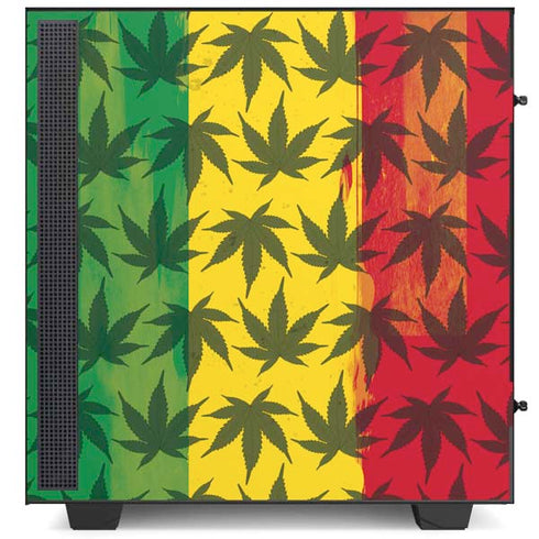 Marijuana Rasta Pattern NZXT H510 Compact ATX Mid-Tower Case Skin