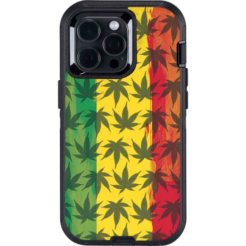 Marijuana Rasta Pattern Otterbox Defender iPhone Skin