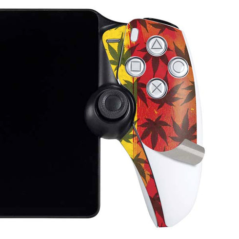 Marijuana Rasta Pattern PlayStation Portal Remote Player Skin