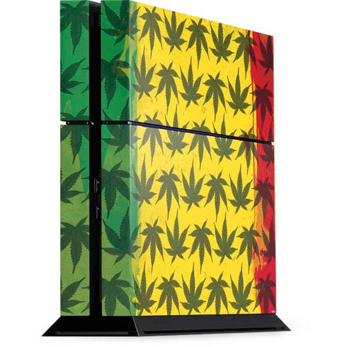 Marijuana Rasta Pattern PS4 Console Skin