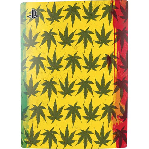 Marijuana Rasta Pattern PS5 Bundle Skin