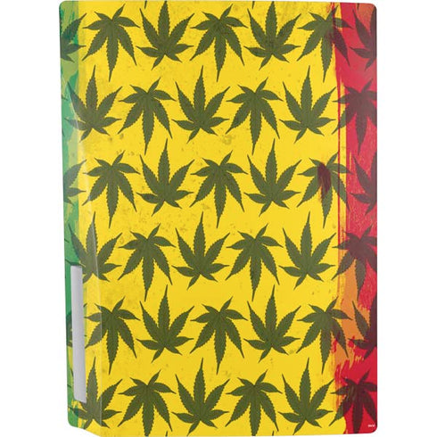 Marijuana Rasta Pattern PS5 Bundle Skin
